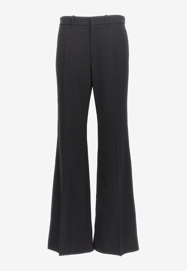 Chloé Flared Wool Pants CHC23APA13063001 BLACK Black