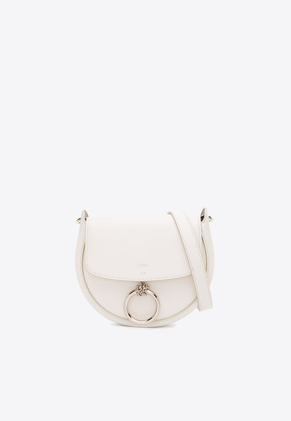 Chloé Small Arlene Crossbody Bag in Leather CHC23AS141J38110 MISTY IVORY