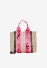 Chloé Small Woody Tote Bag CHC23AS397L179R5 PINK - RED 1 Multicolor