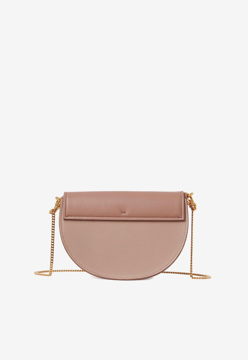 Chloé Marcie Chain Flap Top Handle Bag CHC23AS604L14527 WOODROSE Beige