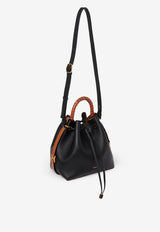 Chloé Marcie Bucket Bag in Leather CHC23AS606I31001 BLACK Black