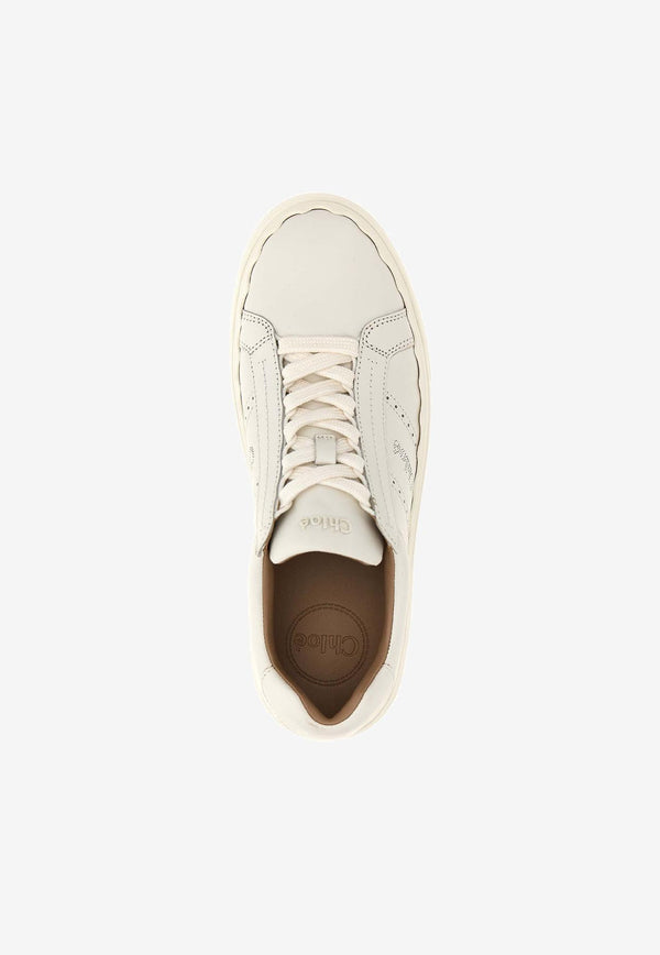 Chloé Lauren Low-Top Sneakers CHC23W953GQ101 WHITE