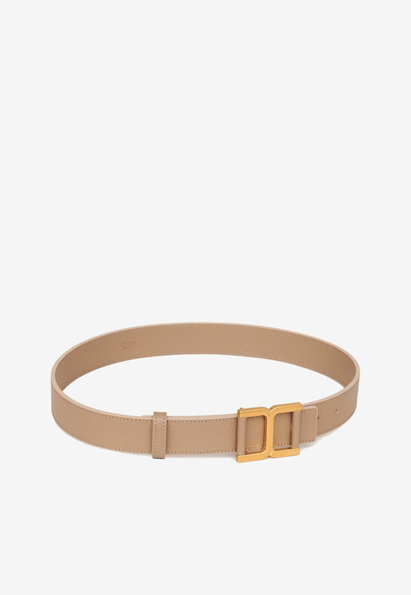 Chloé Marcie Leather Belt CHC23WC035MAR20G ARGIL BROWN