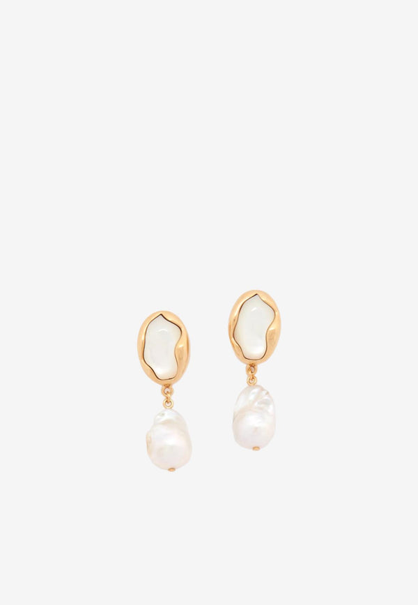 Chloé Sybil Pearl Earrings CHC23WFE11NAM105TU PEARL