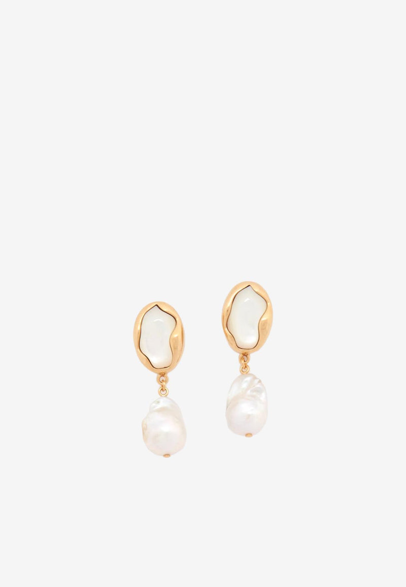 Chloé Sybil Pearl Earrings CHC23WFE11NAM105TU PEARL