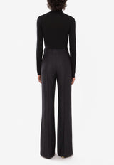 Chloé High-Waist Flared Pants CHC23WPA11065001 BLACK