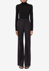 Chloé High-Waist Flared Pants CHC23WPA11065001 BLACK