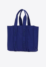 Chloé Large Woody Tote Bag CHC23WS382L4148H INTENSE INDIGO