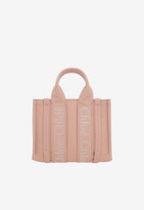 Chloé Small Woody Tote Bag CHC23WS397L416K7 ROSE DUST