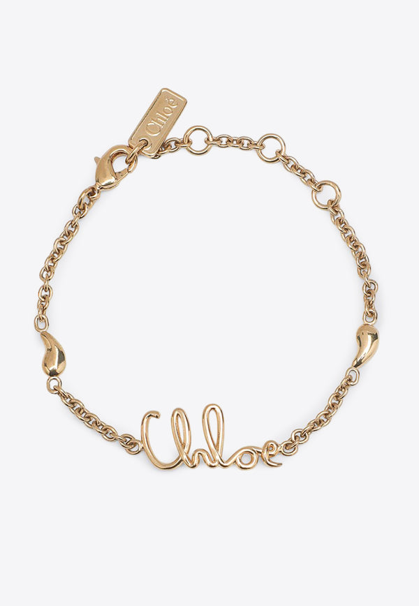 Chloé Iconic Signature Brass Bracelet Gold CHC24AFB22CB7/Q_CHLOE-9DC