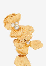 Chloé Flower Drop Earrings CHC24AFE93CH59DCTU Vintage Gold