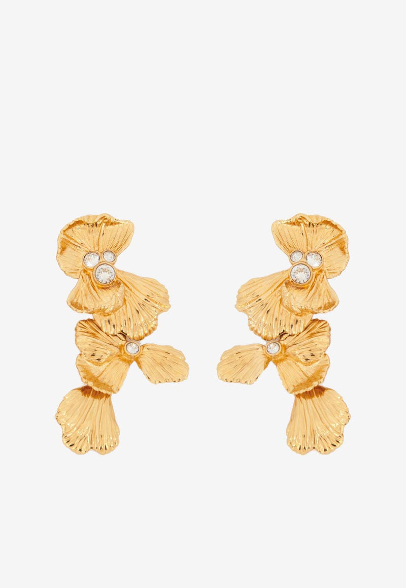 Chloé Flower Drop Earrings CHC24AFE93CH59DCTU Vintage Gold