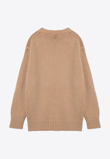 Chloé Cashmere-Blend Knitted Sweater Pink CHC24AMP48520/P_CHLOE-6H2