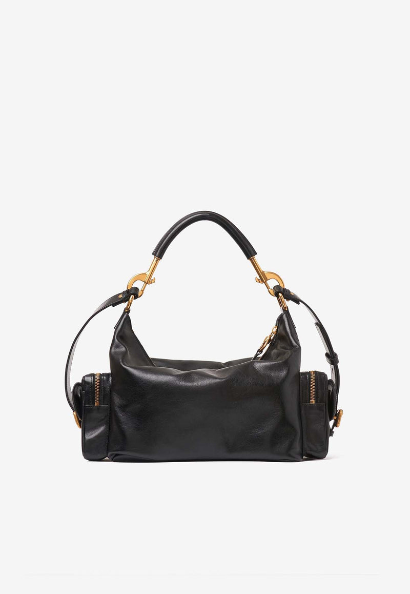 Chloé Shoulder Bag in Shiny Leather CHC24AS533N83001 Black