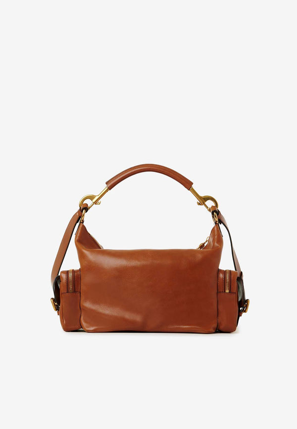 Chloé Shoulder Bag in Shiny Leather CHC24AS533N8326M Clay Brown