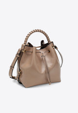 Chloé Marcie Shiny Leather Bucket Bag Beige CHC24AS606N57/P_CHLOE-28V