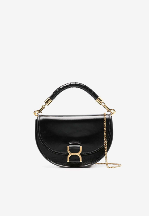 Chloé Leather Top Handle Bag CHC24AS609N57001 Black