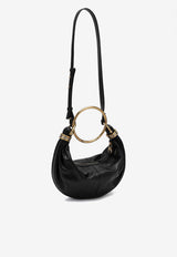 Chloé Small Bracelet Leather Hobo Bag Black CHC24AS611N72/P_CHLOE-001