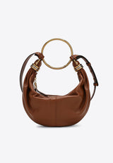 Chloé Small Bracelet Leather Hobo Bag Brown CHC24AS611N72/Q_CHLOE-26M