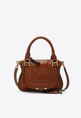 Chloé Small Marcie Leather Shoulder Bag Brown CHC24AS628N57/Q_CHLOE-26M