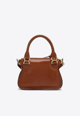 Chloé Small Marcie Leather Shoulder Bag Brown CHC24AS628N57/Q_CHLOE-26M