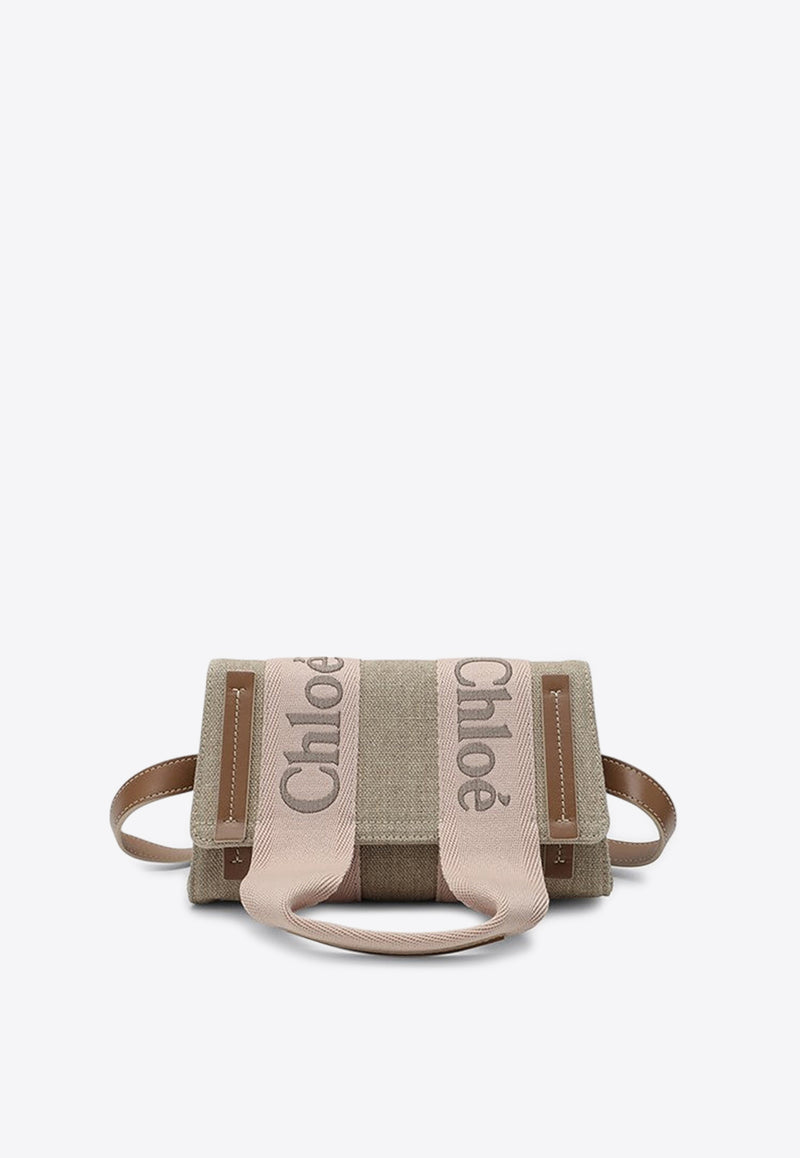 Chloé Woody Logo Canvas Belt Bag Beige CHC24AS681L17/P_CHLOE-26Y