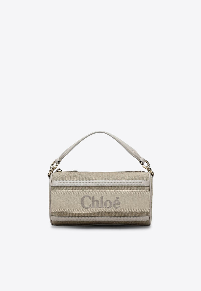 Chloé Woody Tubular Shoulder Bag Gray CHC24AS682L17/P_CHLOE-084