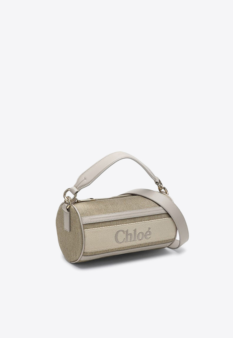 Chloé Woody Tubular Shoulder Bag Gray CHC24AS682L17/P_CHLOE-084