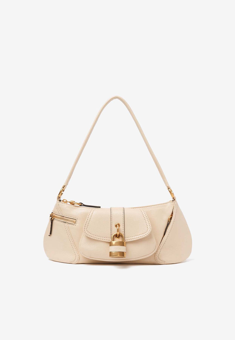 Chloé The 99 Leather Shoulder Bag CHC24AS710N8424Q Sweet Beige