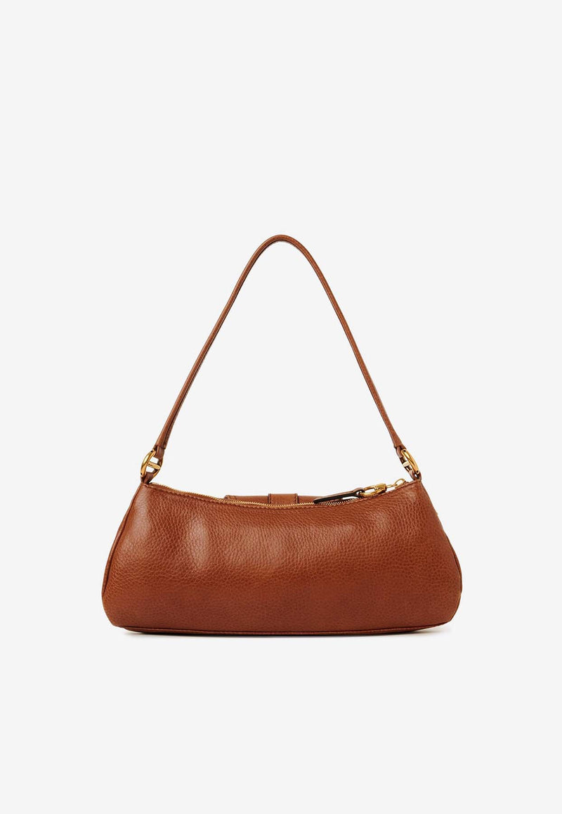 Chloé The 99 Leather Shoulder Bag CHC24AS710N8426M Clay Brown