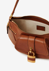 Chloé The 99 Leather Shoulder Bag CHC24AS710N8426M Clay Brown