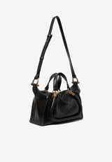 Chloé Small Paraty 24 Top Handle Bag in Shiny Leather CHC24AS751N82001 Black