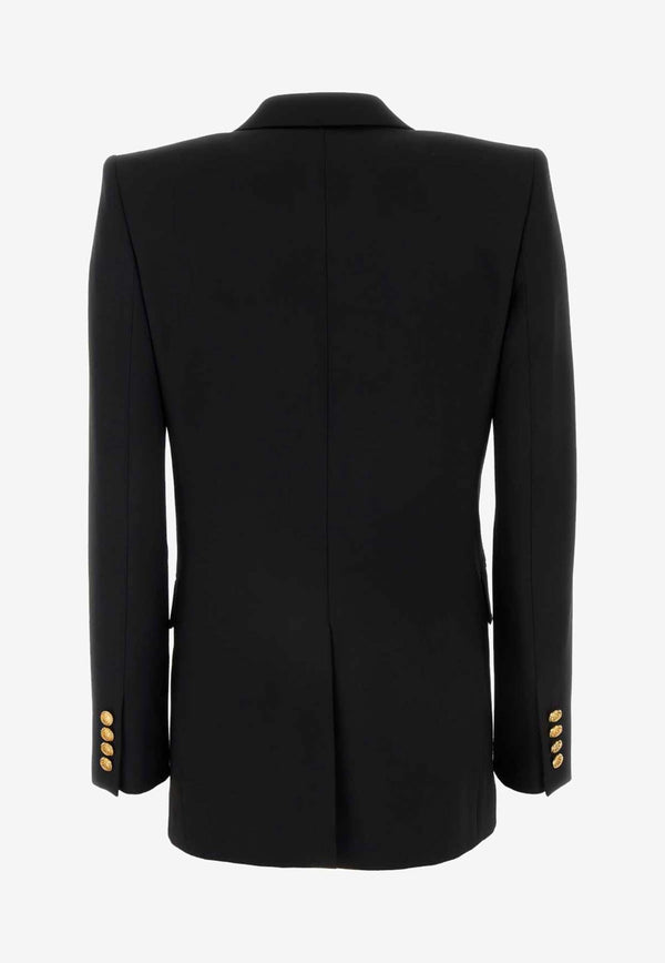 Chloé Double-Breasted Wool Blazer CHC24AVE01061001 Black