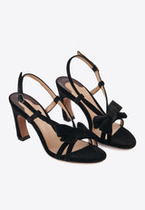 Chloé Oli 90 Velvet Sandals CHC24S00IJI001 BLACK