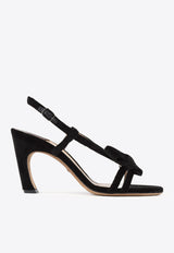 Chloé Oli 90 Velvet Sandals CHC24S00IJI001 BLACK