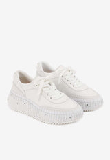 Chloé Nama Low-Top Sneakers CHC24S00RBD100 Brilliant White