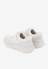 Chloé Nama Low-Top Sneakers CHC24S00RBD100 Brilliant White