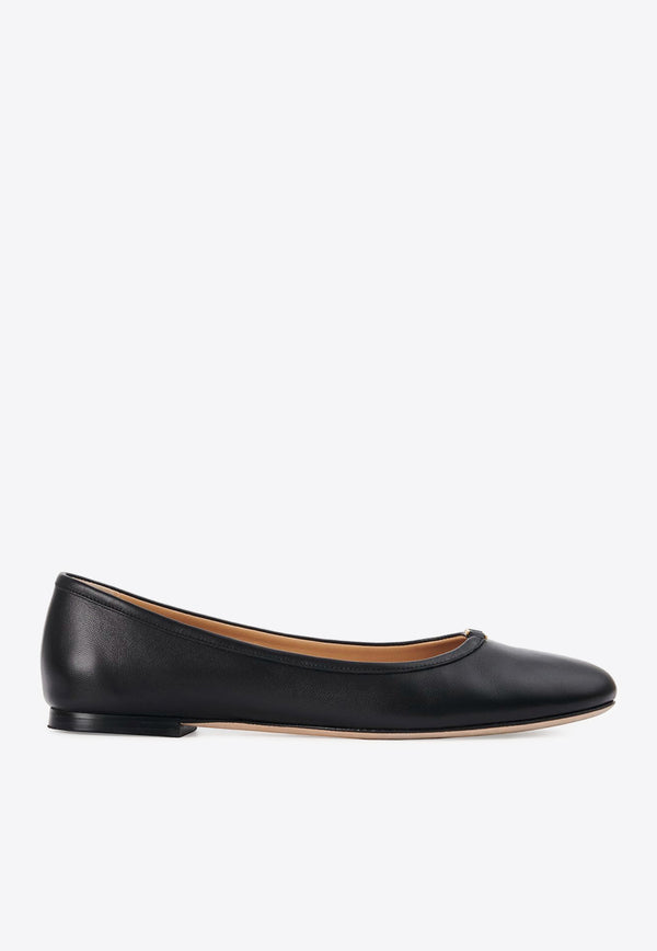 Chloé C-Logo Ballerina Flats CHC24S973H7001 BLACK