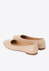 Chloé C-Logo Ballerina Flats CHC24S973H76J2 DELICATE NUDE