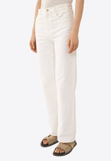 Chloé Flared Boyfriend Jeans CHC24SDP03154101 WHITE