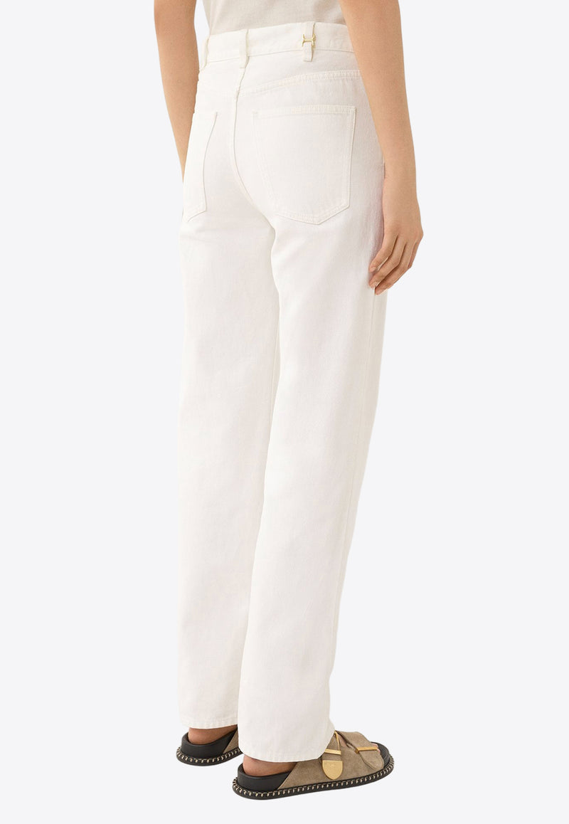 Chloé Flared Boyfriend Jeans CHC24SDP03154101 WHITE