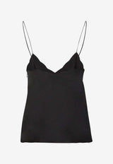 Chloé X Atelier Jolie Sleeveless Silk Top CHC24SHT82106001 BLACK