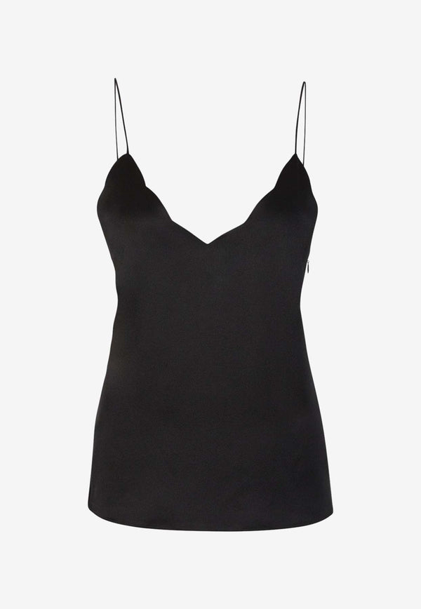 Chloé X Atelier Jolie Sleeveless Silk Top CHC24SHT82106001 BLACK