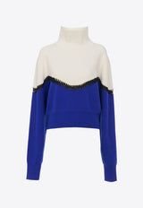 Chloé Generous Turtleneck Sweater CHC24SMP838104C8 FRESH INDIGO