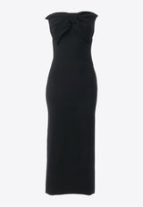 Chloé Strapless Bow Midi Dress CHC24SMR08580001 BLACK