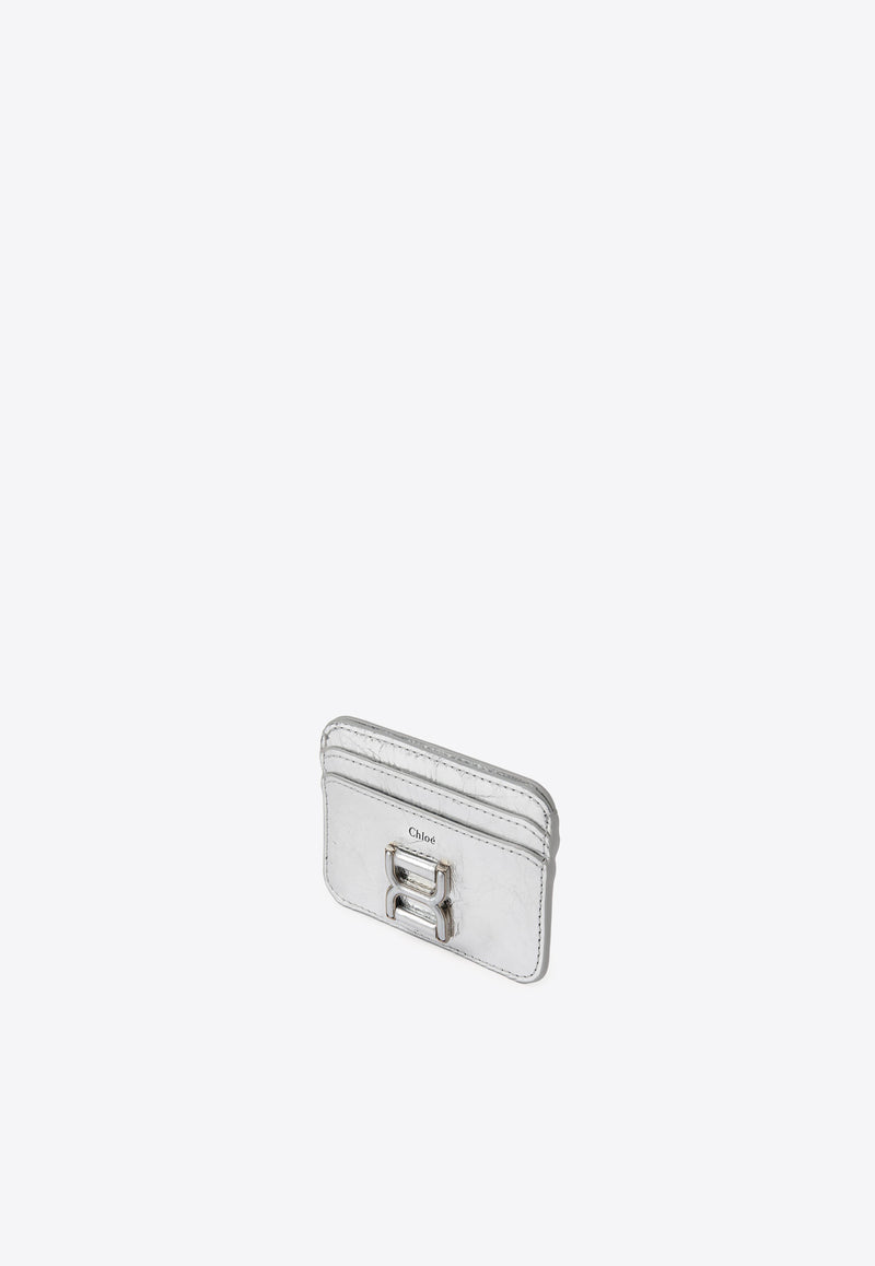 Chloé Marcie Leather Cardholder CHC24SP096L919DL SILVER