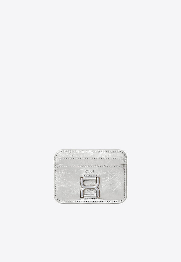 Chloé Marcie Leather Cardholder CHC24SP096L919DL SILVER