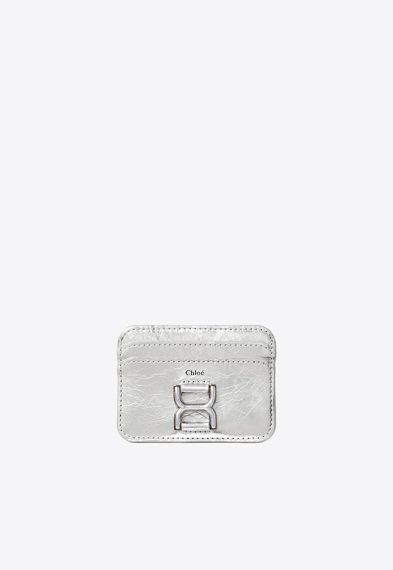 Chloé Marcie Leather Cardholder CHC24SP096L919DL SILVER