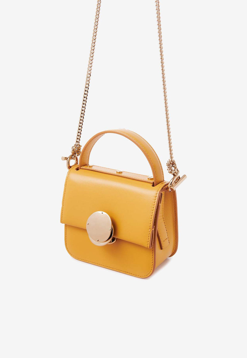 Chloé Micro Penelope Top Handle Bag CHC24SP423L87746 HONEY GOLD