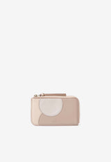 Chloé Small Moona Zipped Cardholder CHC24SP911M349O0 Pink-Grey1